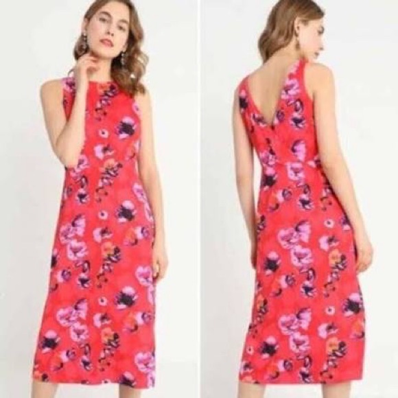 Banana Republic Floral Red Maxi Dress size 20W - Picture 5 of 15
